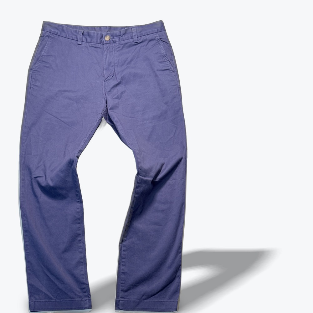 Vineyard Vines Chinos Blue Purple Mens Breaker Pants 33 Waist Stretch Read